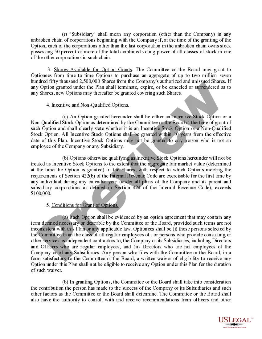 Get Amended and Restated Stock Option Plan of L. Luria and Son, Inc. Preview Amended and Restated Stock Option Plan of L. Luria and Son, Inc.