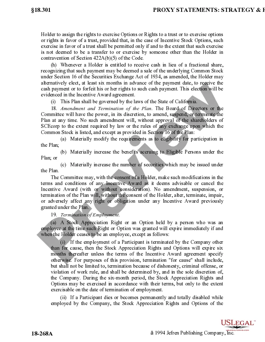 Preview Officer Long Term Incentive Compensation Plan for Southern California Edison Co.