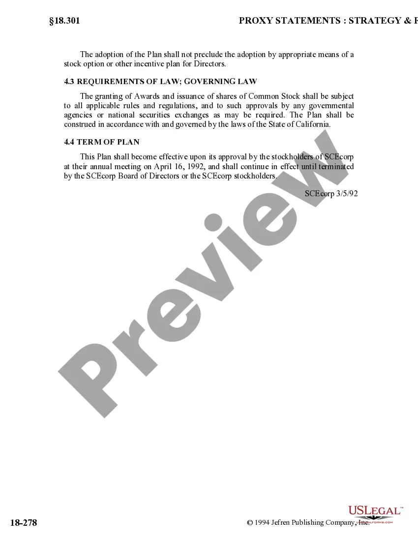 Preview Director Incentive Compensation Plan