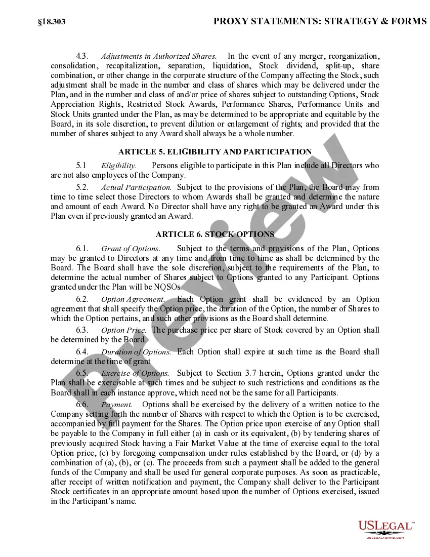 Preview Nonemployee Directors Stock Plan of Jacor Communications, Inc.