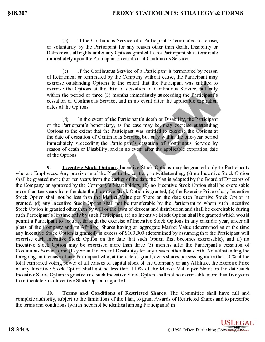 Preview Stock Option and Incentive Plan of Hurco Companies, Inc.