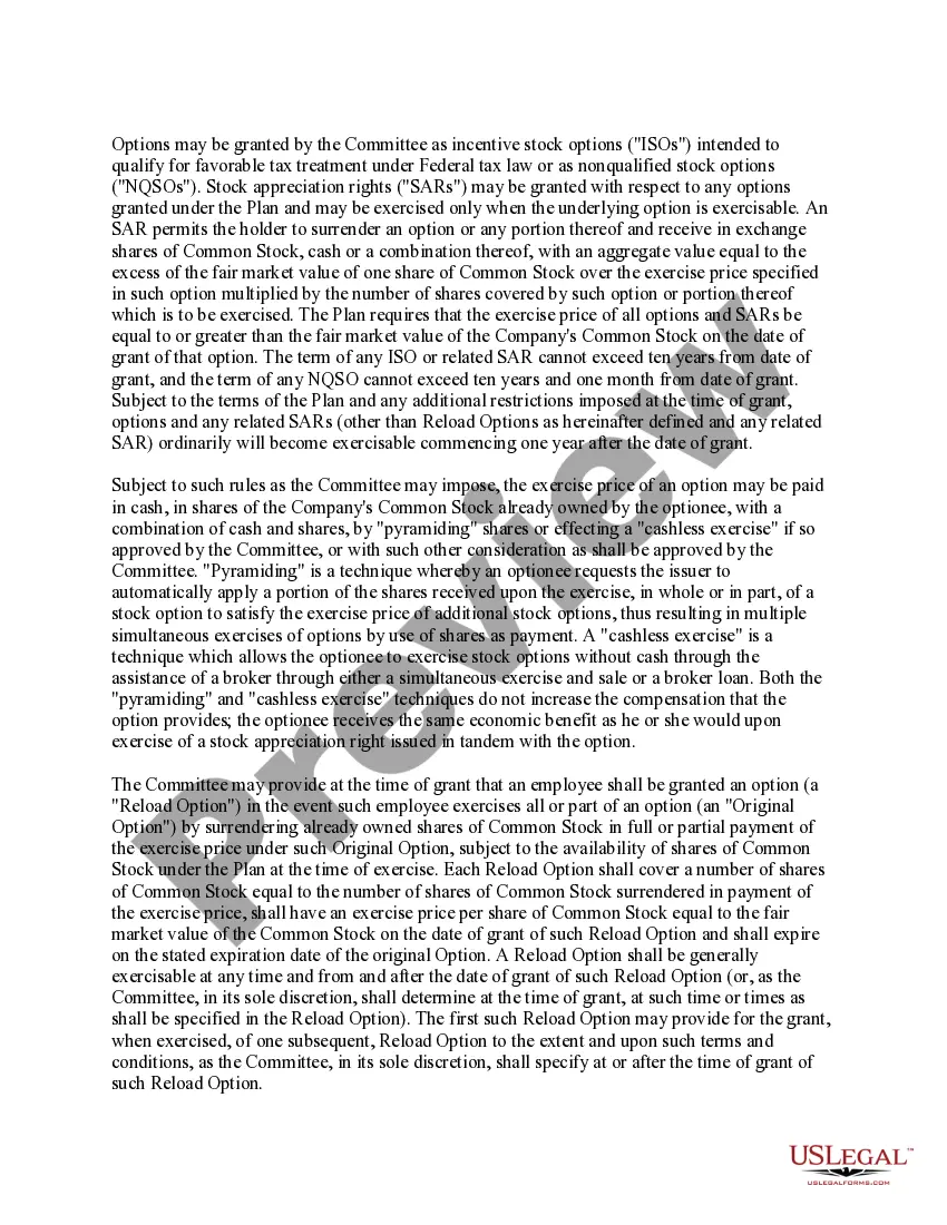 Preview Approval of Ambase Corporation's Stock Incentive Plan