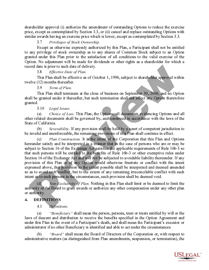 Get Eligible Directors' Stock Option Plan of Wyle Electronics Preview Eligible Directors' Stock Option Plan of Wyle Electronics