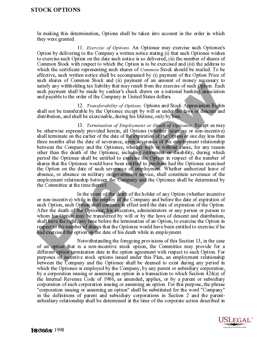 Get Stock Option Plan of Stewart Information Services Corp. for Region Managers Preview Stock Option Plan of Stewart Information Services Corp. for Region Managers