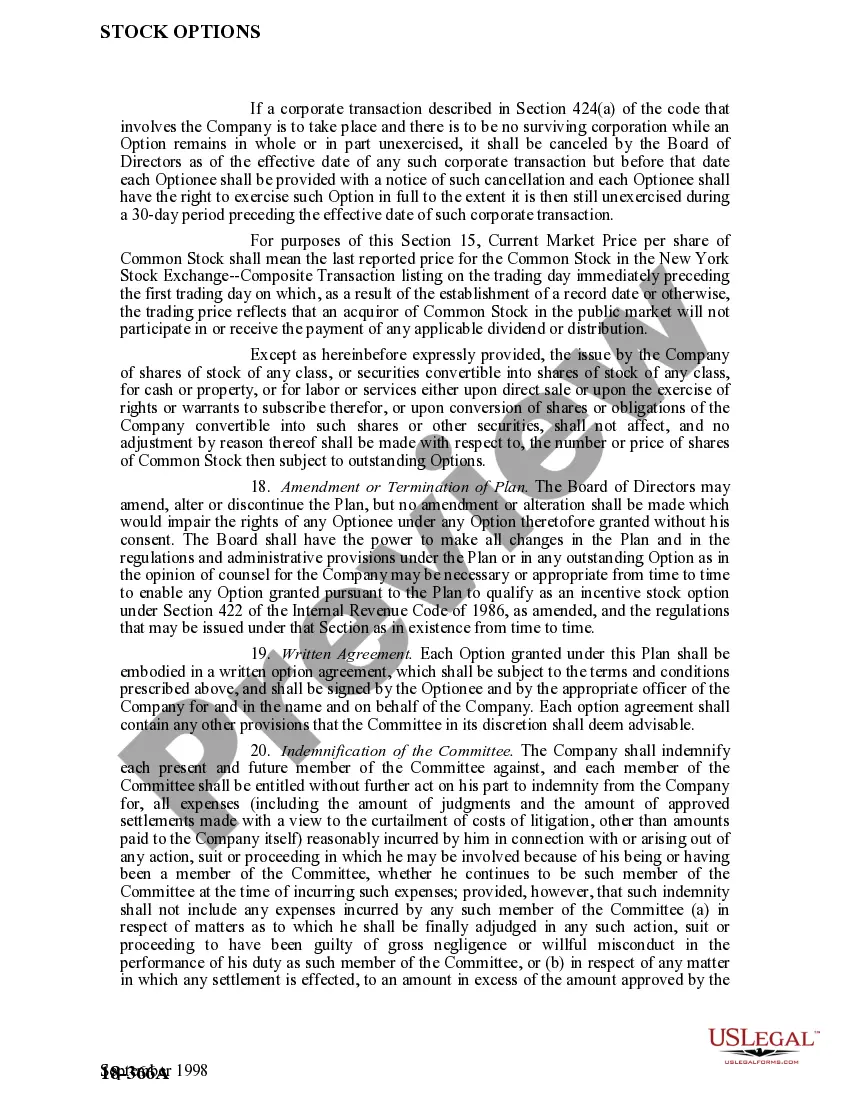 Get Stock Option Plan of Stewart Information Services Corp. for Region Managers Preview Stock Option Plan of Stewart Information Services Corp. for Region Managers
