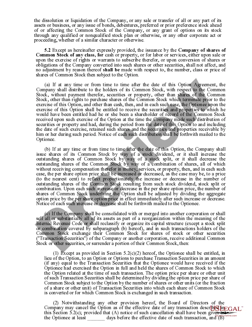 Get Stock Option Agreement Preview Stock Option Agreement