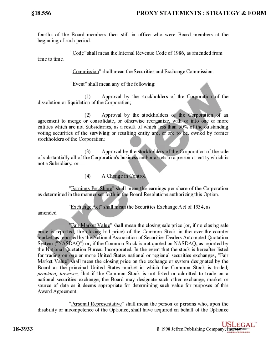 Get Performance Stock Option Award Agreement of Special Devices, Inc. Preview Performance Stock Option Award Agreement of Special Devices, Inc.