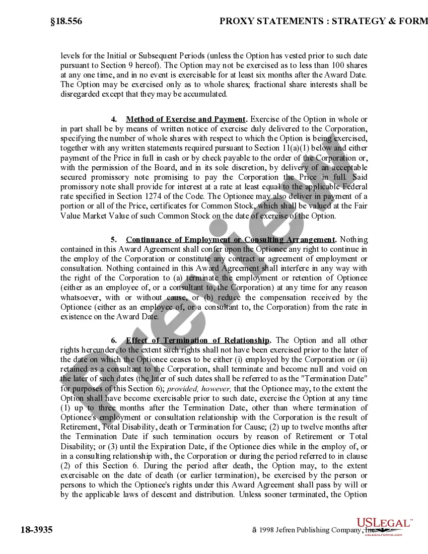 Get Performance Stock Option Award Agreement of Special Devices, Inc. Preview Performance Stock Option Award Agreement of Special Devices, Inc.