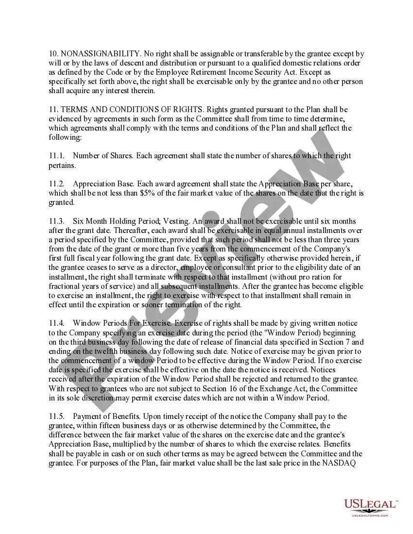 Get Stock Appreciation Rights Plan of The Todd-AO Corporation Preview Stock Appreciation Rights Plan of The Todd-AO Corporation