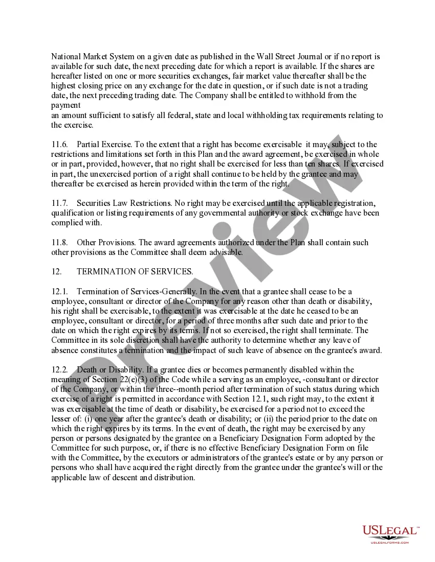 Get Stock Appreciation Rights Plan of The Todd-AO Corporation Preview Stock Appreciation Rights Plan of The Todd-AO Corporation