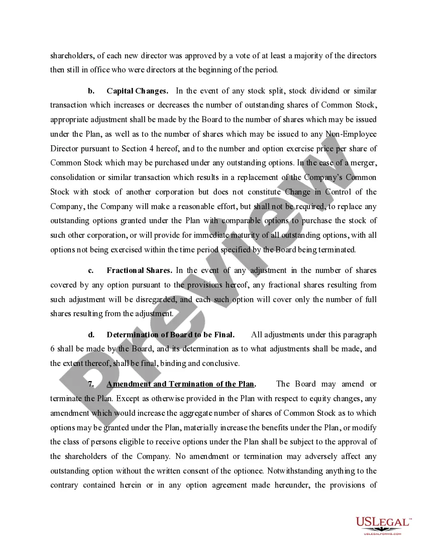 Get Nonemployee Director Stock Option Plan of Innovir Laboratories, Inc. Preview Nonemployee Director Stock Option Plan of Innovir Laboratories, Inc.