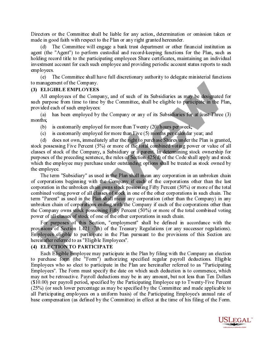 Preview Employee Stock Purchase Plan of American Annuity Group, Inc.