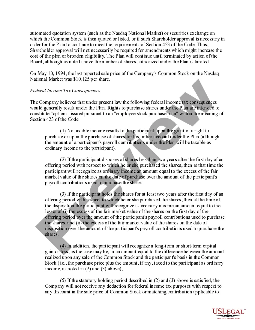Get Approval of Employee Stock Purchase Plan of Charming Shoppes, Inc. Preview Approval of Employee Stock Purchase Plan of Charming Shoppes, Inc.
