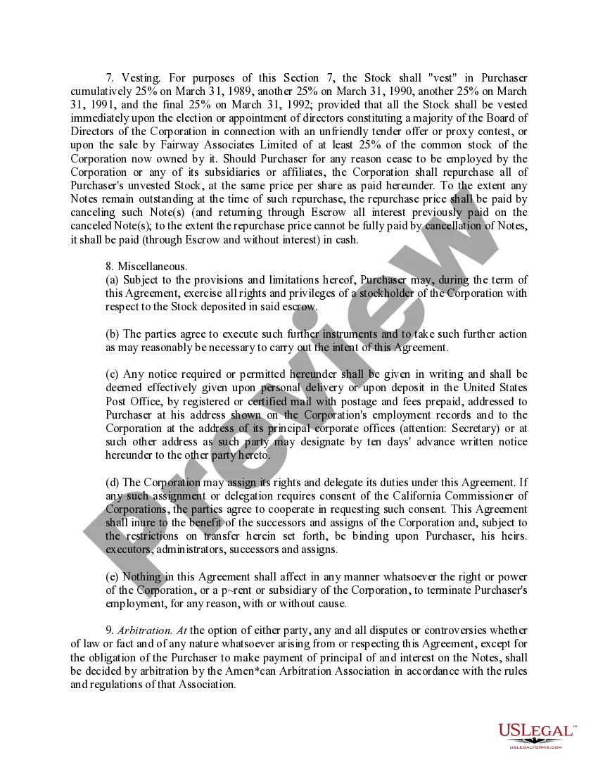 Get Sample Restricted Stock Purchase Agreement between Intermark, Inc. and Purchasers Preview Sample Restricted Stock Purchase Agreement between Intermark, Inc. and Purchasers