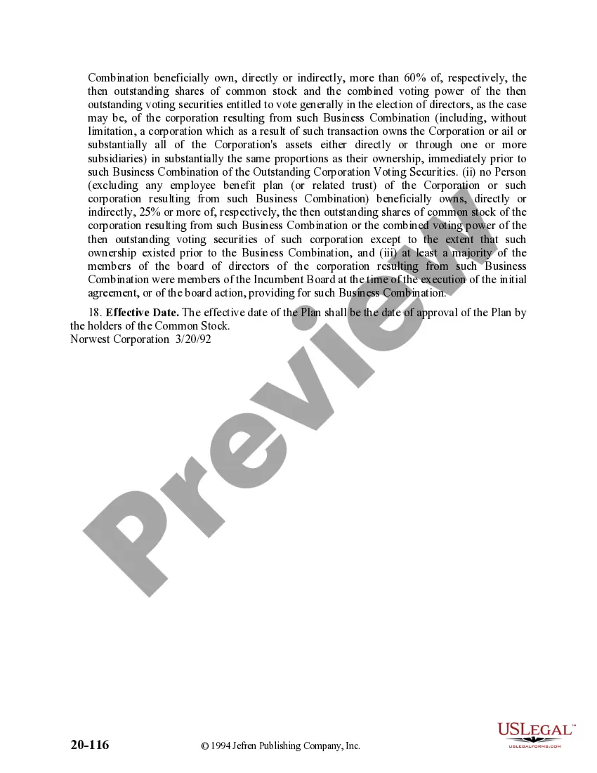 Get Directors' Stock Deferral Plan for Norwest Corp. Preview Directors' Stock Deferral Plan for Norwest Corp.