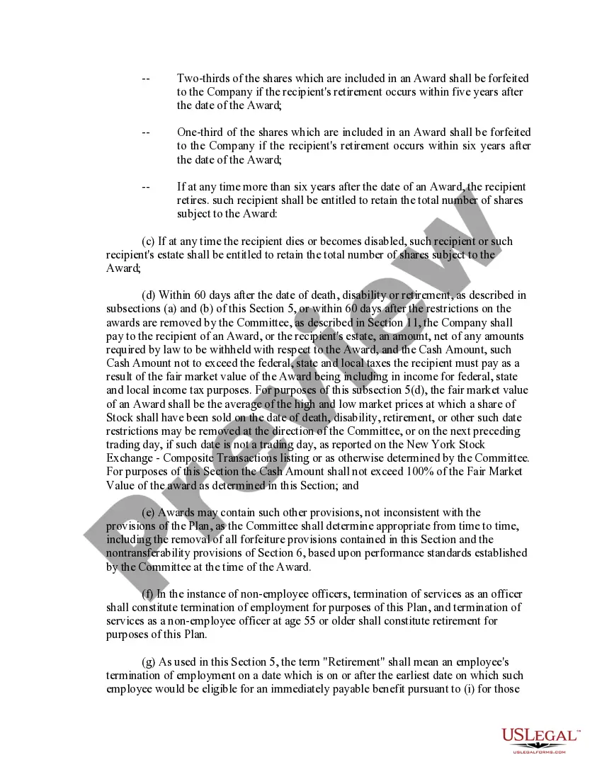 Get Restricted Stock Award Plan of Coca-Cola Enterprises, Inc. Preview Restricted Stock Award Plan of Coca-Cola Enterprises, Inc.
