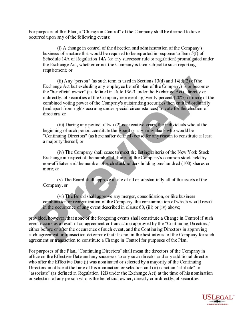 Preview Restricted Stock Plan of Guilford Mills, Inc.