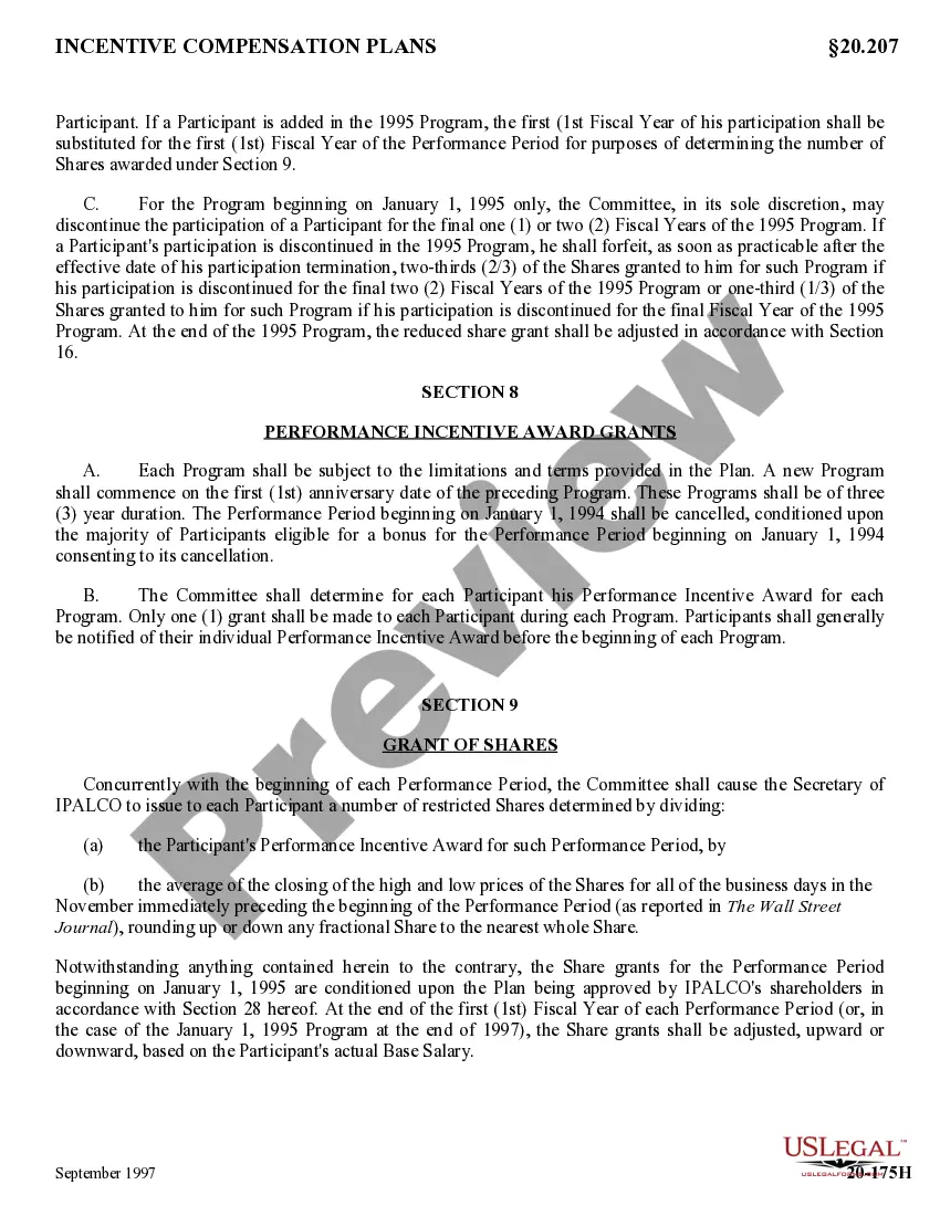 Get Long Term Performance and Restricted Stock Incentive Plan of Ipalco Enterprises, Inc. Preview Long Term Performance and Restricted Stock Incentive Plan of Ipalco Enterprises, Inc.