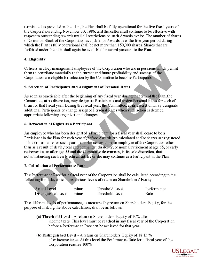 Preview Management Incentive Plan of Ex-Cell-O Corp