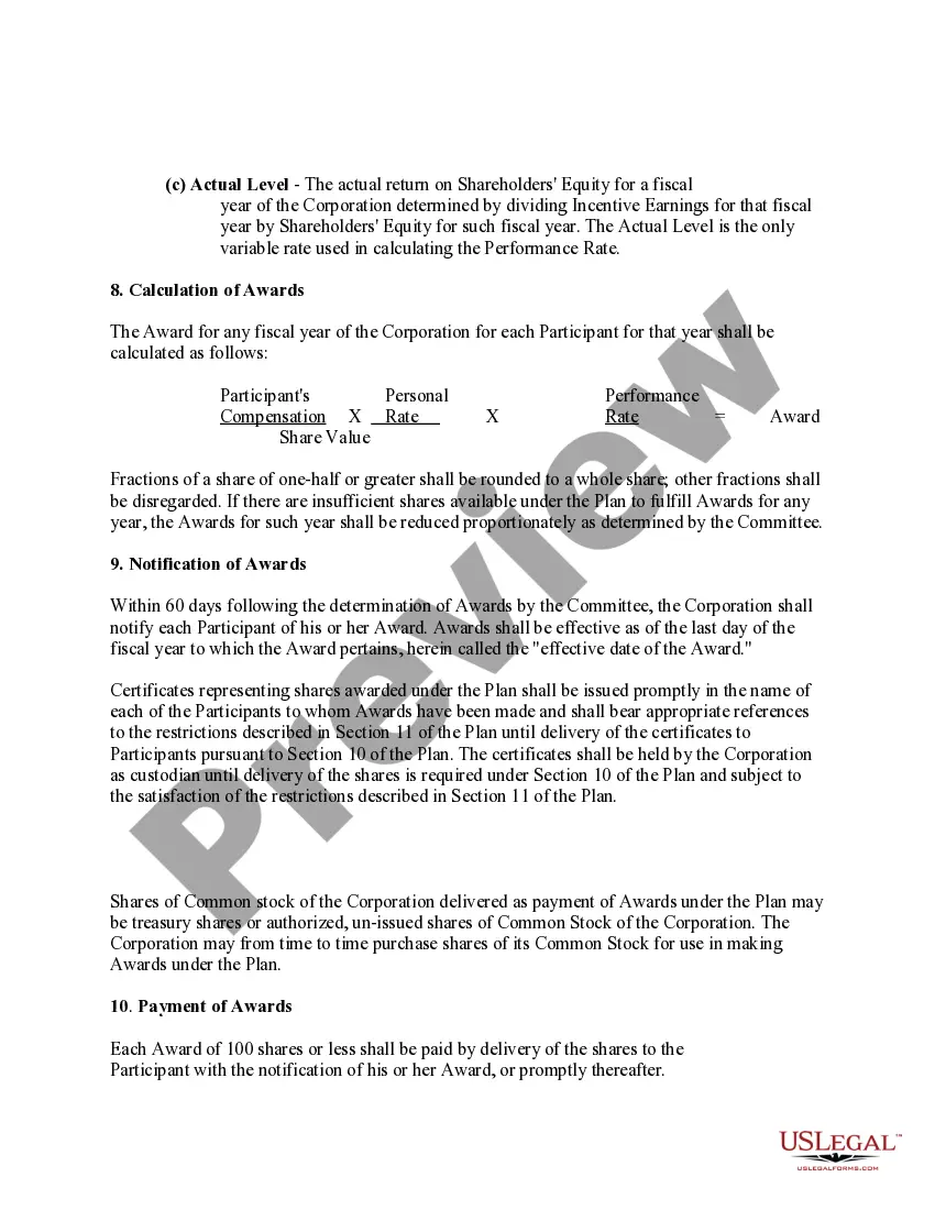 Preview Management Incentive Plan of Ex-Cell-O Corp