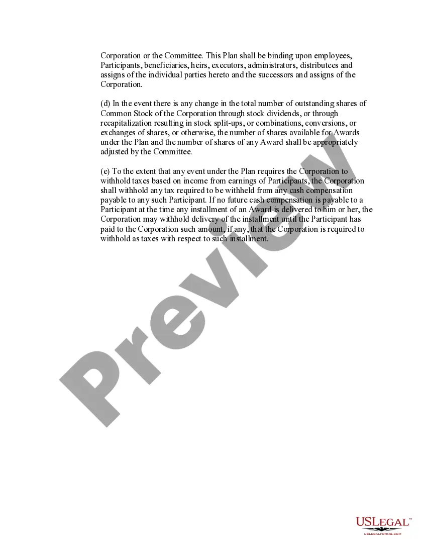 Preview Management Incentive Plan of Ex-Cell-O Corp