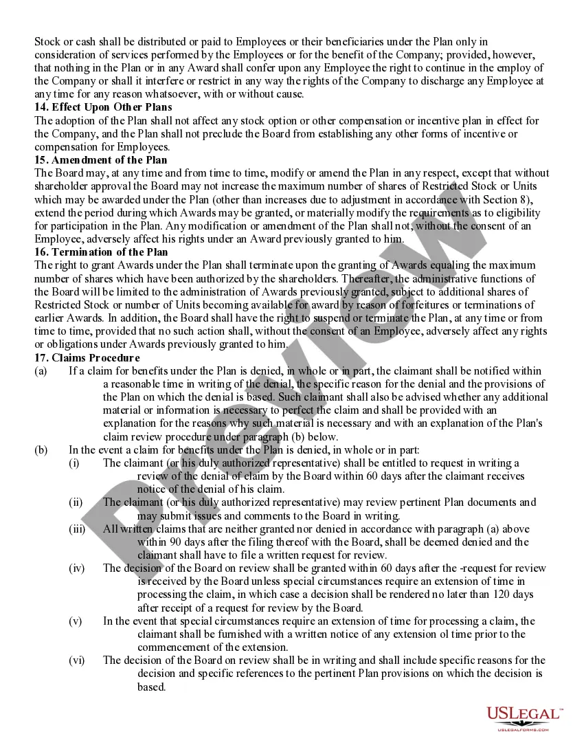 Preview Executive Incentive Plan