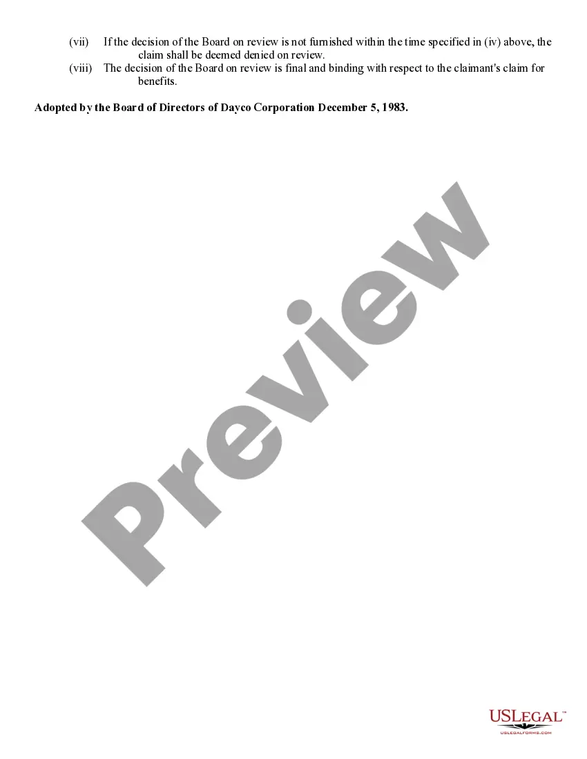 Preview Executive Incentive Plan