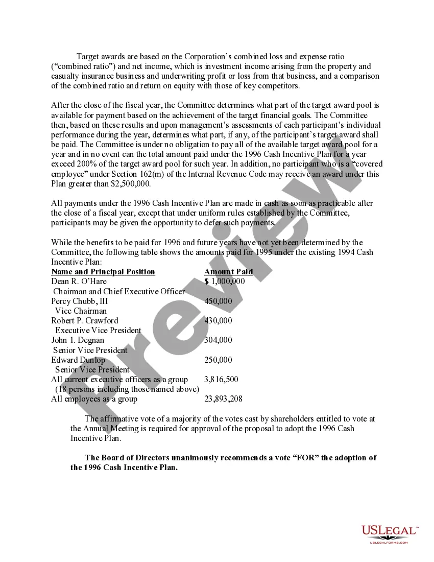 Get Proposal to approve annual incentive compensation plan Preview Proposal to approve annual incentive compensation plan