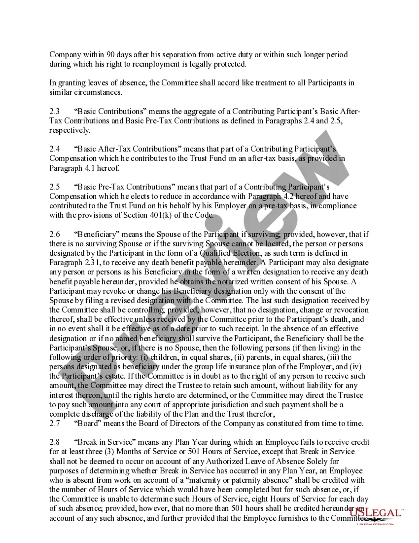 Preview Savings Plan for Employees