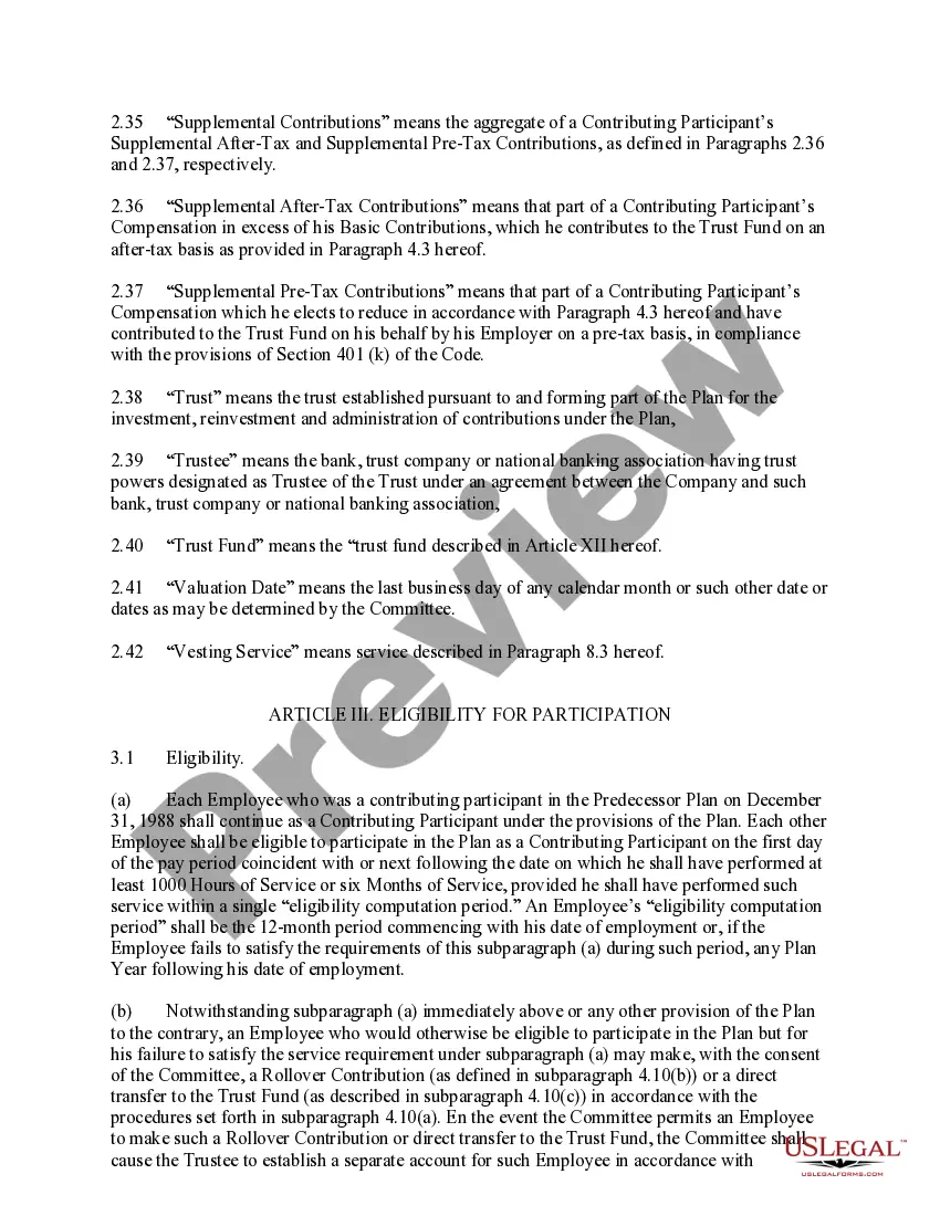 Preview Savings Plan for Employees