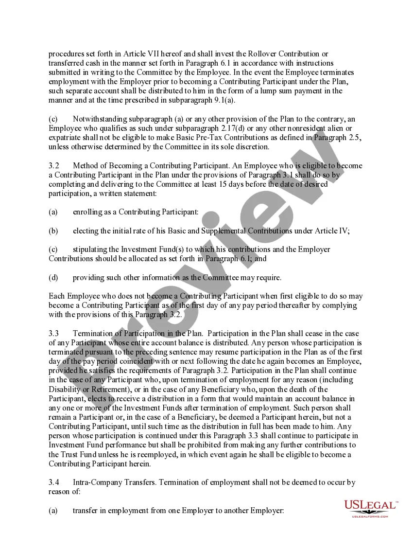 Preview Savings Plan for Employees