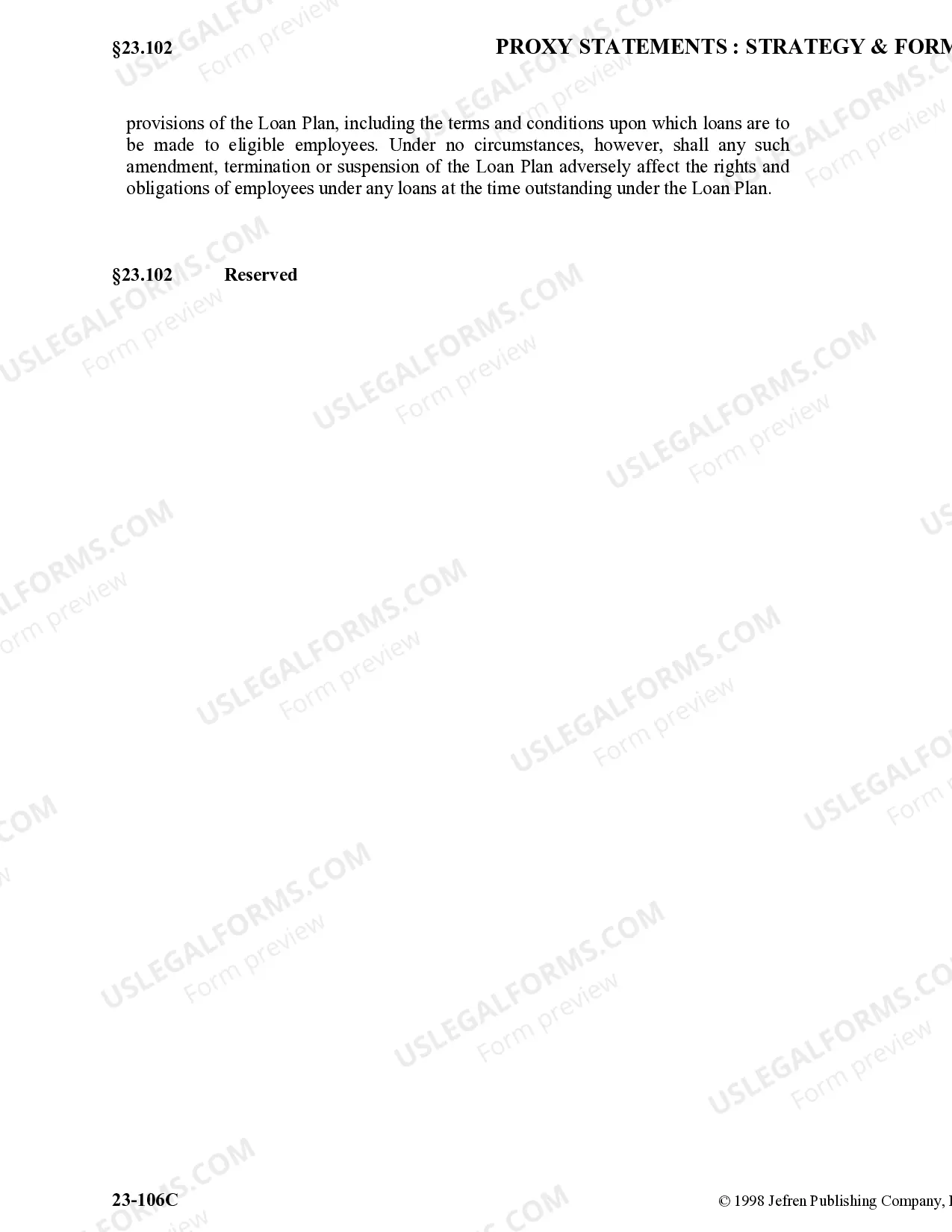 Preview Loan Plan for Key Employees