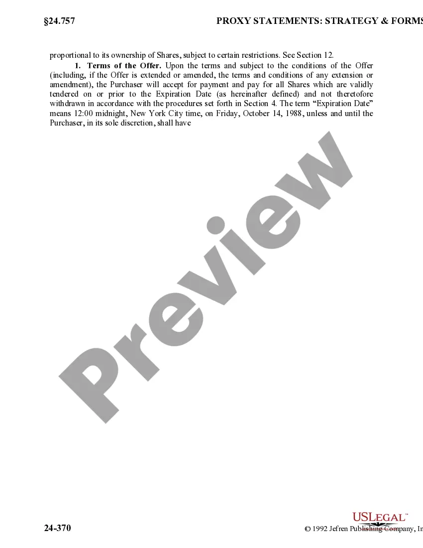 Get Offer to Purchase Preview Offer to Purchase
