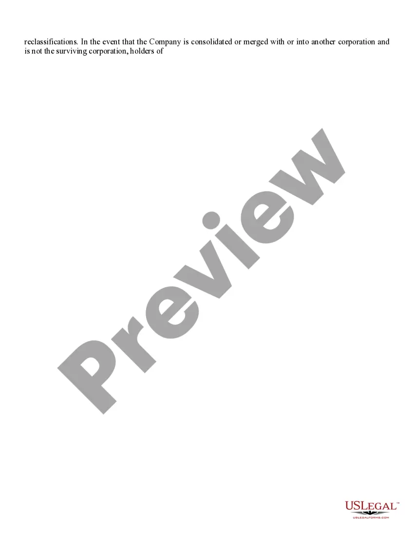 Get Private placement of Common Stock Preview Private placement of Common Stock