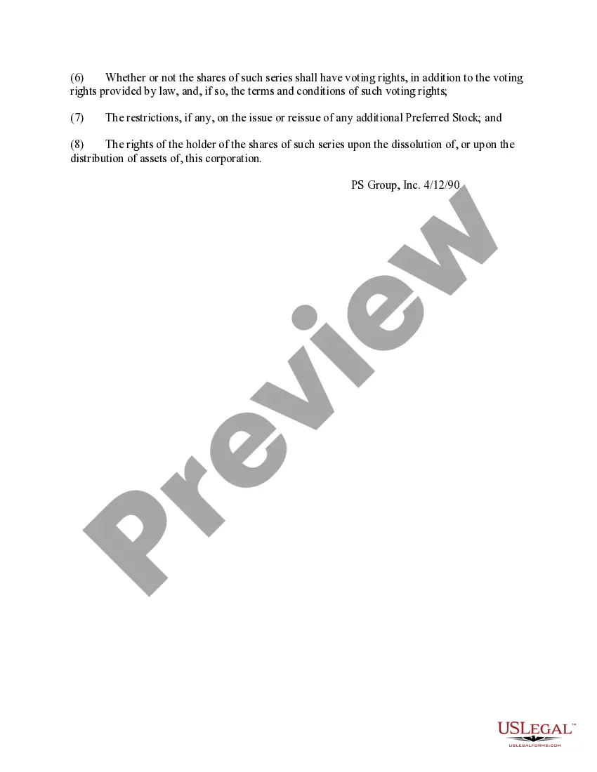 Get Proposal to decrease authorized common and preferred stock Preview Proposal to decrease authorized common and preferred stock