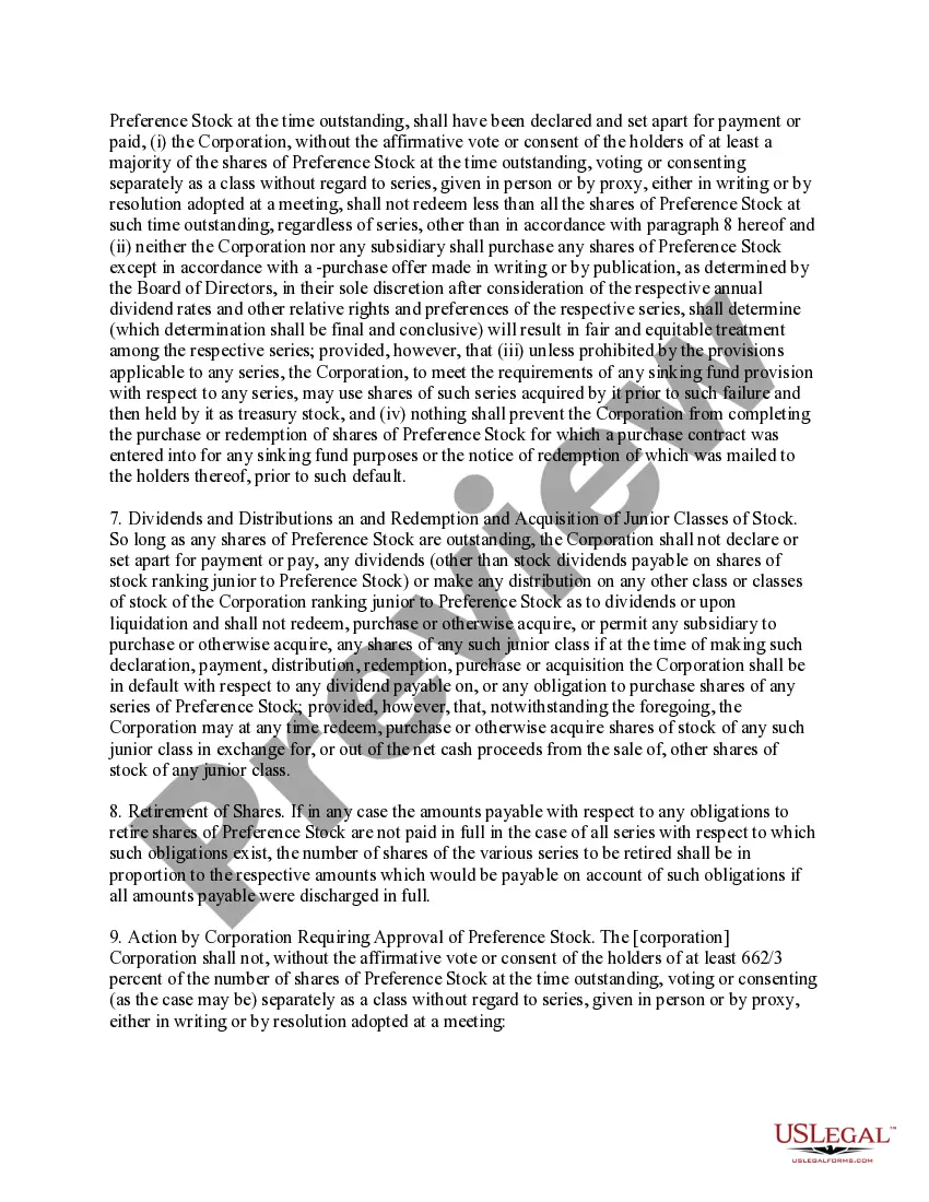 Get Proposed amendment of certificate of incorporation with exhibits Preview Proposed amendment of certificate of incorporation with exhibits