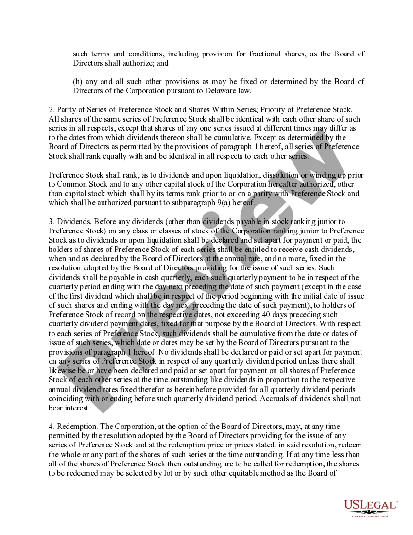 Get Proposed amendment of certificate of incorporation with exhibits Preview Proposed amendment of certificate of incorporation with exhibits