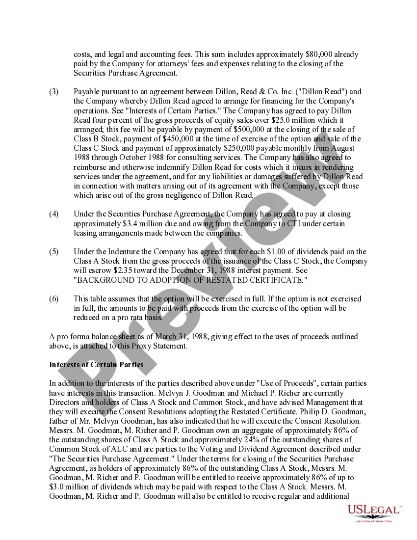 Get Proxy statement for stockholder action by written consent - ALC Communications Corporation Preview Proxy statement for stockholder action by written consent - ALC Communications Corporation