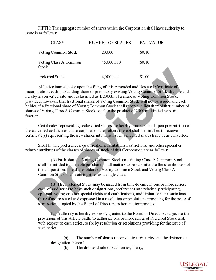 Get Amended and Restated Certificate of Incorporation of CMI Corporation Preview Amended and Restated Certificate of Incorporation of CMI Corporation