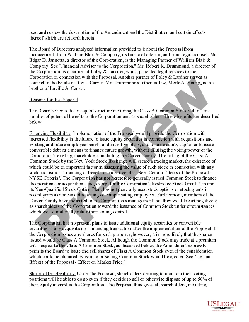 Get Approval of amendment to the corporation's restated articles of incorporation with exhibits Preview Approval of amendment to the corporation's restated articles of incorporation with exhibits