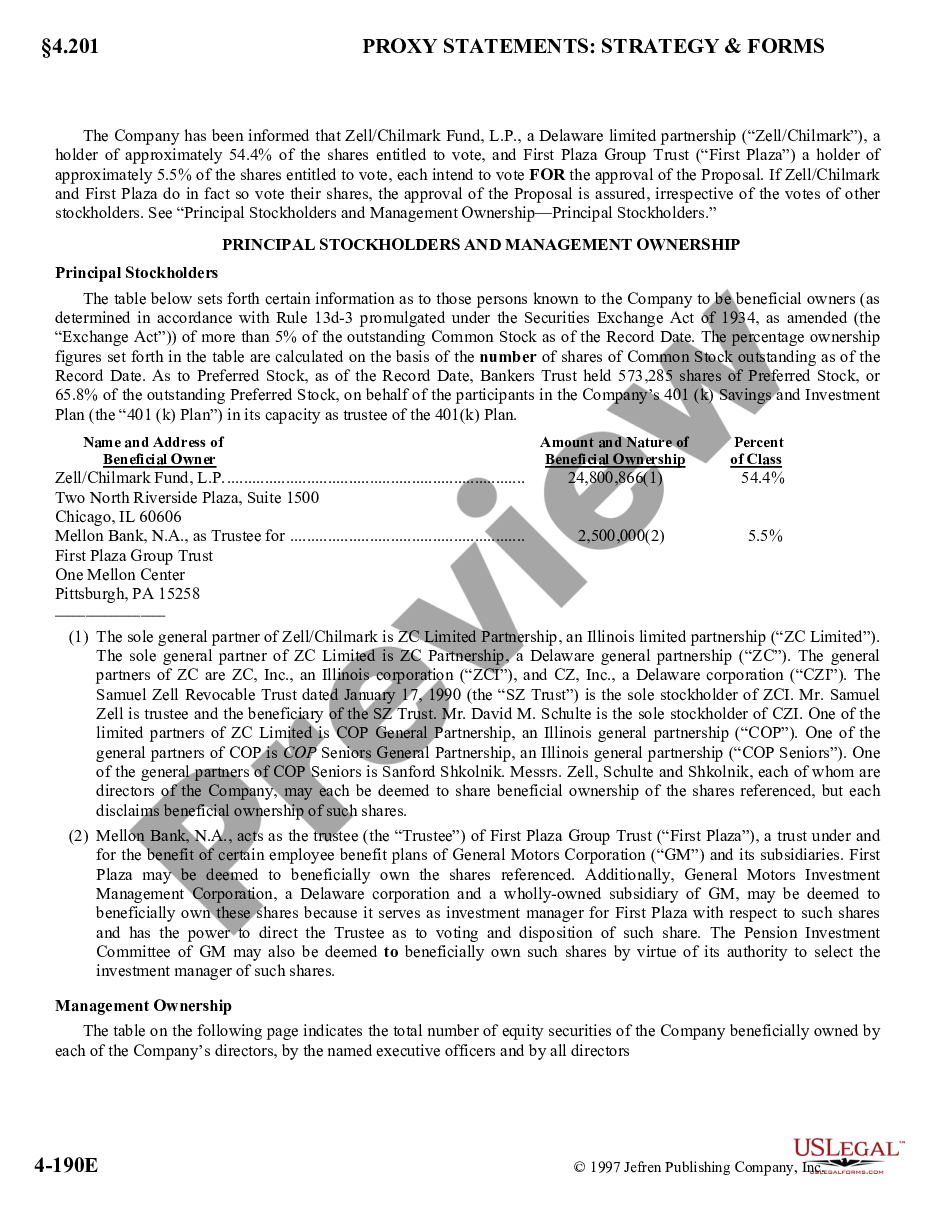 page 1 Proxy Statement of Carter Hawley Hale Stores, Inc. preview