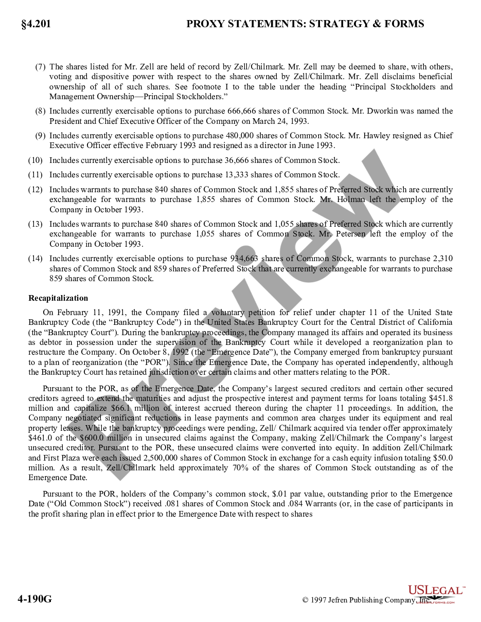 page 3 Proxy Statement of Carter Hawley Hale Stores, Inc. preview
