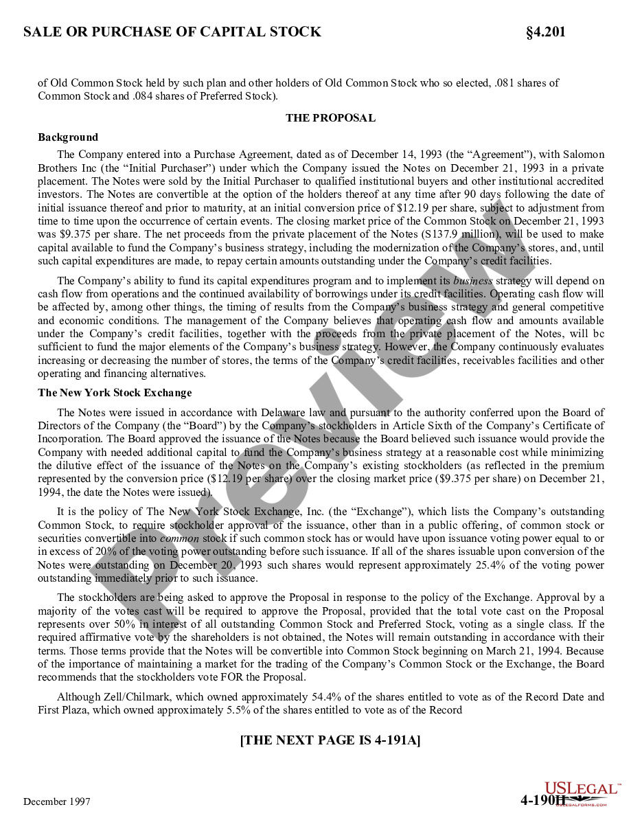 page 4 Proxy Statement of Carter Hawley Hale Stores, Inc. preview