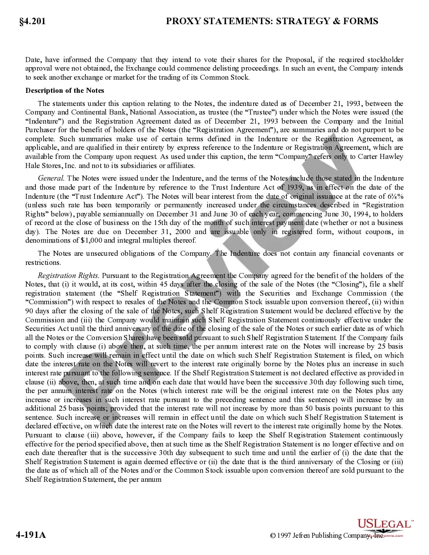 Get Proxy Statement of Carter Hawley Hale Stores, Inc. Preview Proxy Statement of Carter Hawley Hale Stores, Inc.