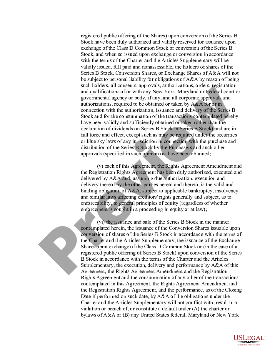 page 9 Sample Stock Purchase and Sale Agreement model for use in corporate matters between Alexander and Alexander Services, Inc., and American International Group, Inc. preview