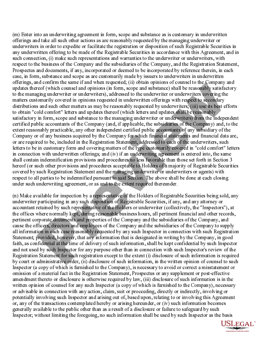 Get Registration Rights Agreement between Alexander and Alexander Services, Inc. and Purchasers Preview Registration Rights Agreement between Alexander and Alexander Services, Inc. and Purchasers