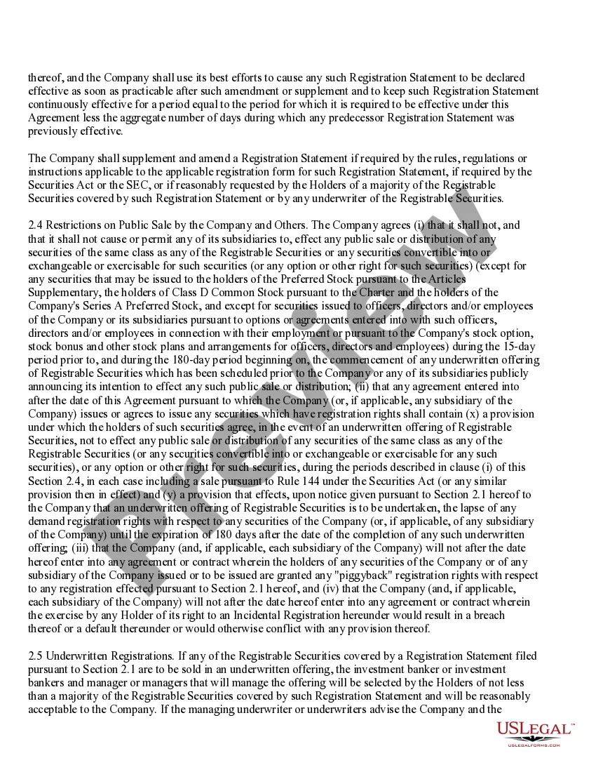 Get Registration Rights Agreement between Alexander and Alexander Services, Inc. and Purchasers Preview Registration Rights Agreement between Alexander and Alexander Services, Inc. and Purchasers