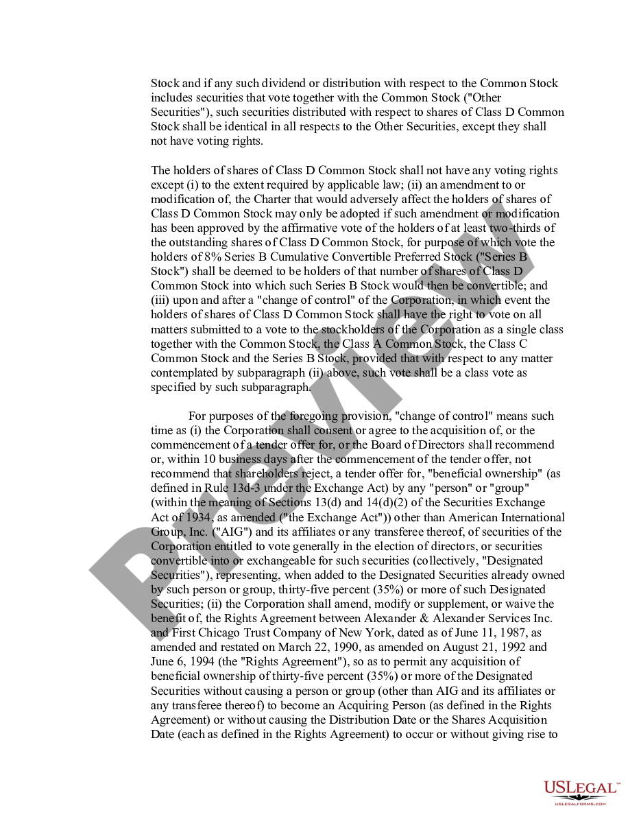 page 1 Articles of Amendment of the Charter preview