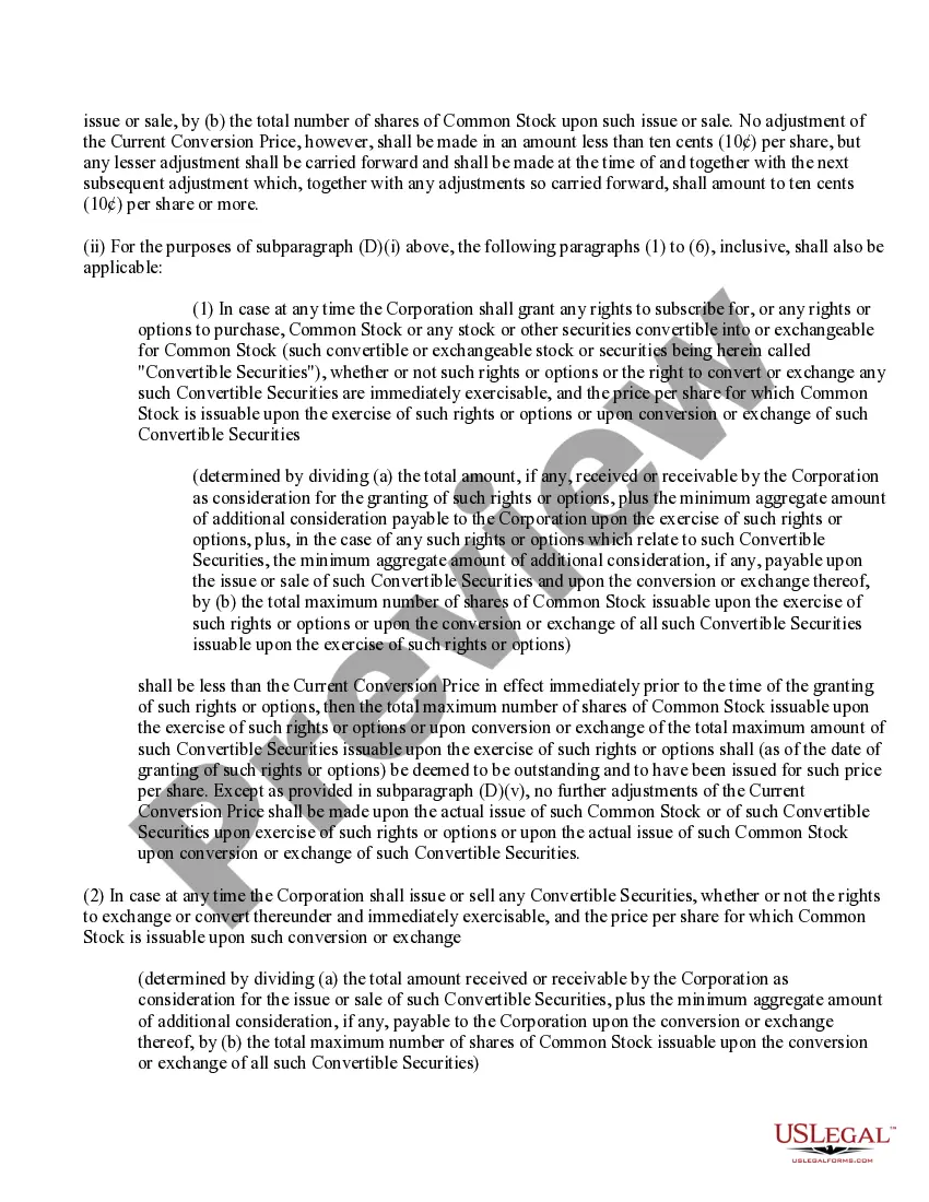 Get Text of proposed amendment to certificate of incorporation Preview Text of proposed amendment to certificate of incorporation