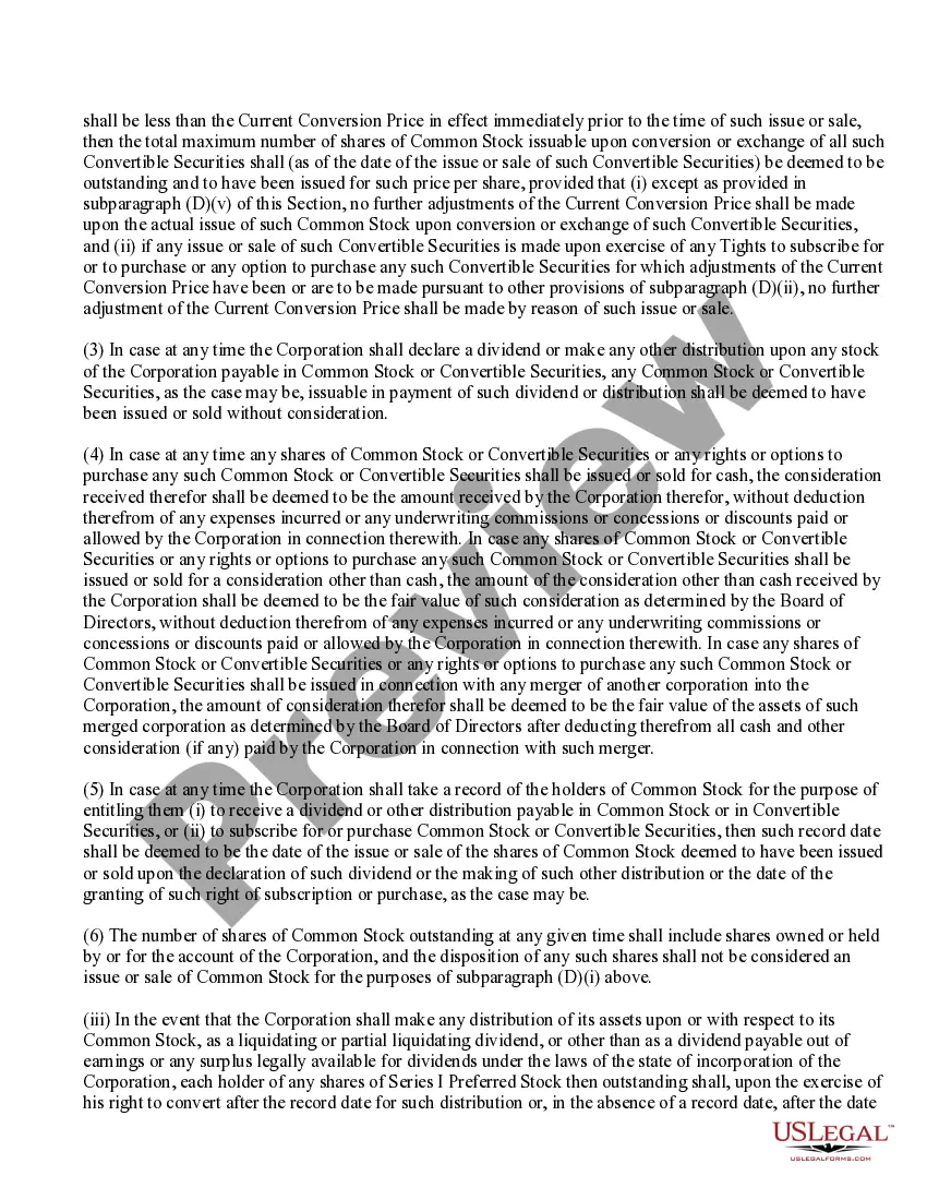 Get Text of proposed amendment to certificate of incorporation Preview Text of proposed amendment to certificate of incorporation
